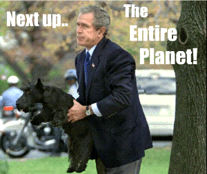 President Bush Loves Dogs
